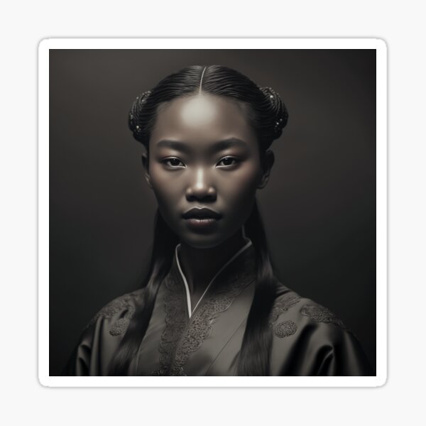 Black Japanese Girl - Hoshiyo Sticker