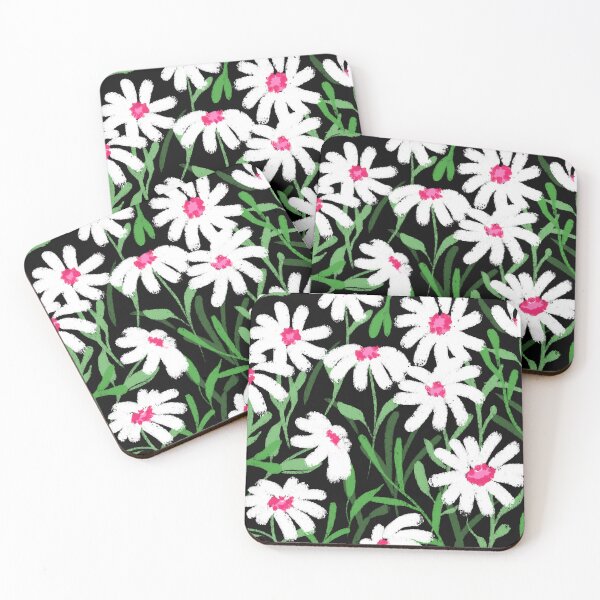 Item preview, White daisy flowers designed and sold by pinkyfish1010.
