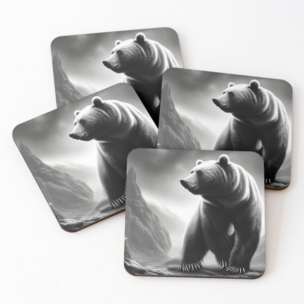 Item preview, Bear with background Cliffs  designed and sold by MIGSZ.
