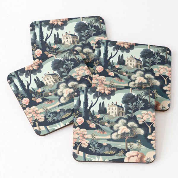 Item preview, Fine Cool Dreamy English Countryside Chic Pattern Digital Painting designed and sold by CodeAndColors.