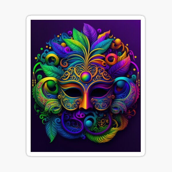 mardi gras psychedelic art