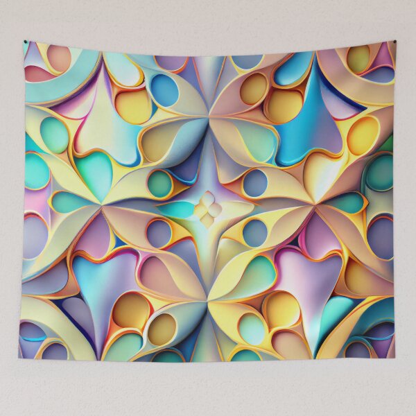 Item preview, Balanced Pastel Dazzling Transitional Pattern Digital Painting designed and sold by CodeAndColors.