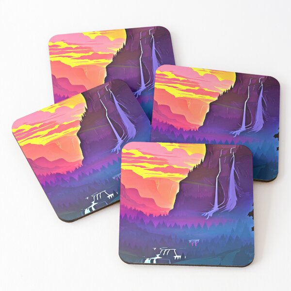 Item preview, Experience the Beauty of Nature with a Minimalist Mountain River View Print designed and sold by supeart.
