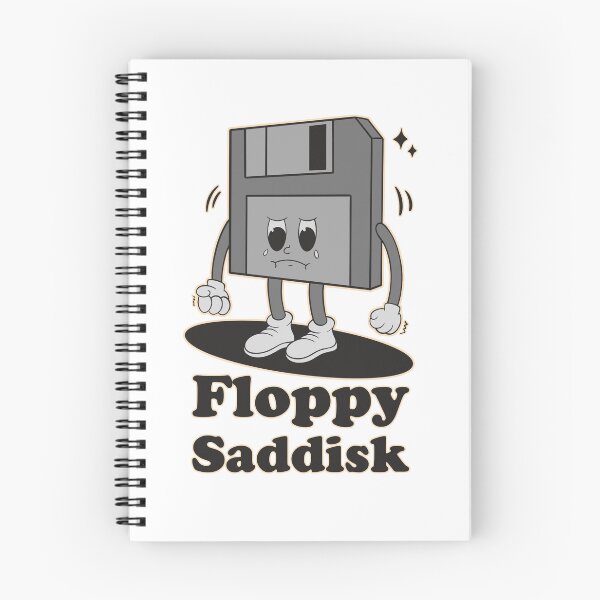 Item preview, Outdated and Forgotten: Floppy Disk Cartoon Illustration designed and sold by Design_for_merch.