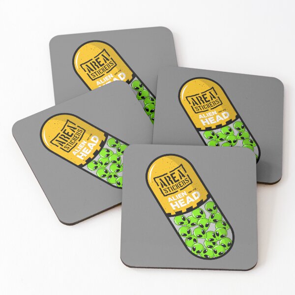 Item preview, Pills - Alien Head designed and sold by AreaStickers.