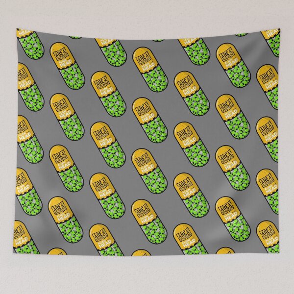 Item preview, Pills - Alien Head designed and sold by AreaStickers.