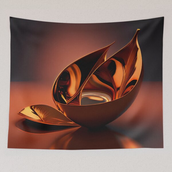 Item preview, Copper in a Tranquil Nutshell Digital Painting designed and sold by CodeAndColors.