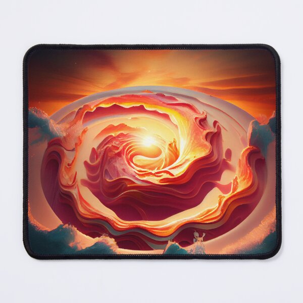 Item preview, Bacon in the Swirl of Dawn Digital Painting designed and sold by CodeAndColors.