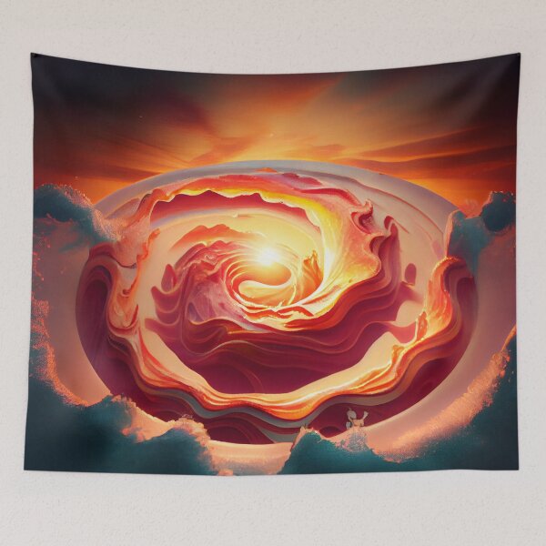 Item preview, Bacon in the Swirl of Dawn Digital Painting designed and sold by CodeAndColors.