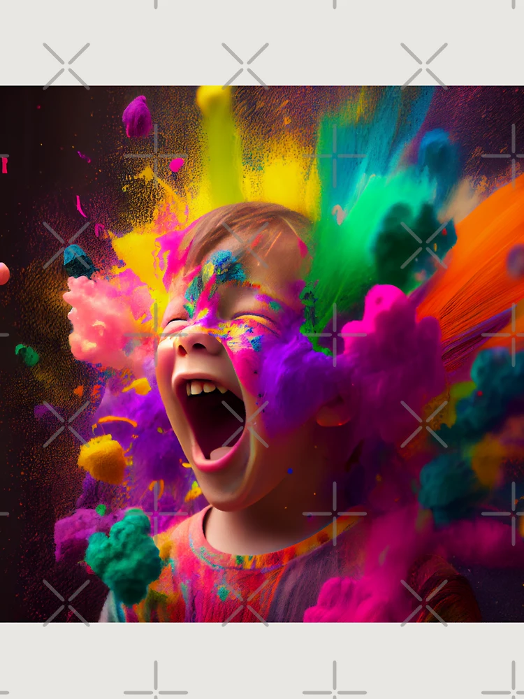 Thumbnail 6 von 6, Premium Oversized Pullover, Colors of Joy Digital Painting designt und verkauft von CodeAndColors.