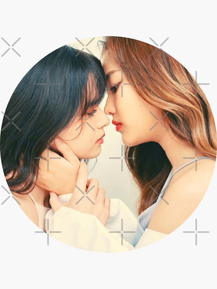 Mon x Sam Almost Kiss Freen and Becky (Gap The Series) | Sticker