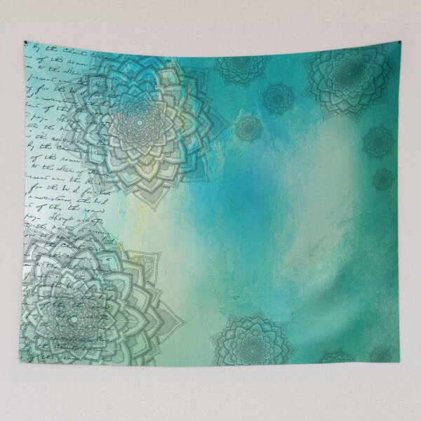 Item preview, Blue Mandala Floral Pattern,Indian mandala,Beautiful mandala designs, designed and sold by Tamas Das.