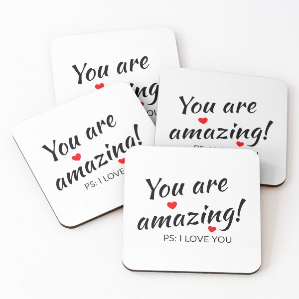 Item preview, You Are Amazing, PS: I Love You (White Edition) designed and sold by GlowtalkDesign.
