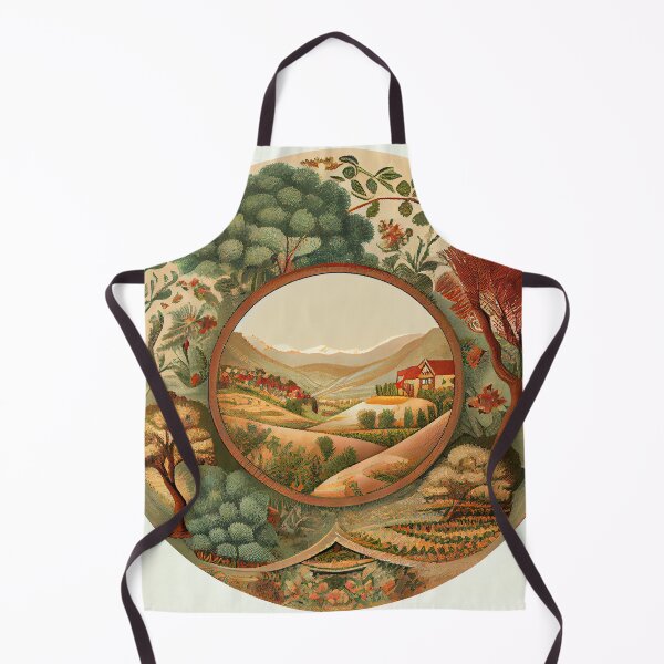 Aperçu de l'œuvre Circular Country Pattern Digital Painting créée et vendue par CodeAndColors.