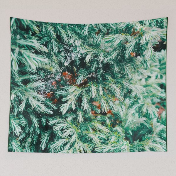 Item preview, Fir tree covered with drops of rain designed and sold by helenkaiy.