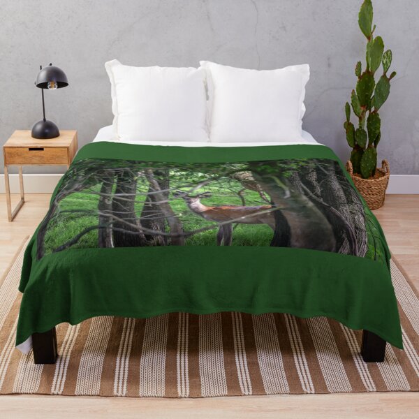 Item preview, A majestic red deer grazing in a meadow in summer designed and sold by AlbertMi.
