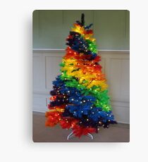 Rainbow Christmas Tree Canvas Print