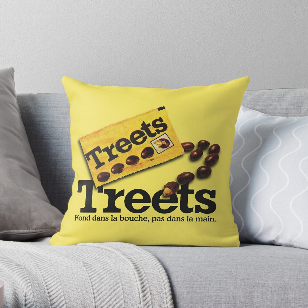 Treets Throw Pillow by TheZeroCorp