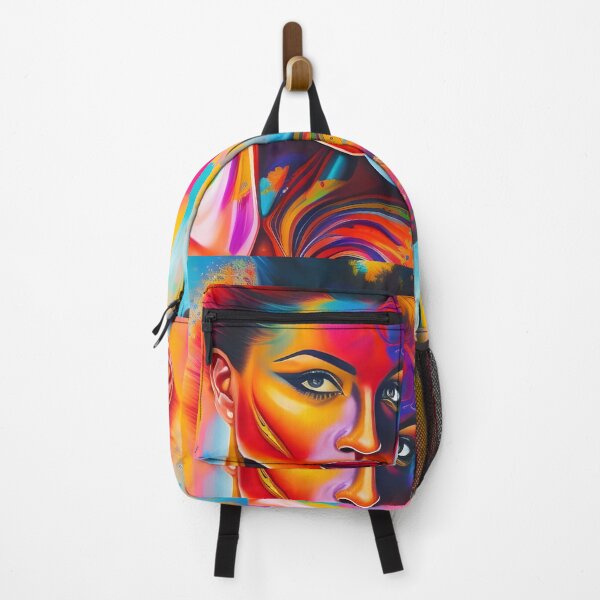 Item preview, Colorful Woman Portrait with Paint Splashes designed and sold by artmanikin.