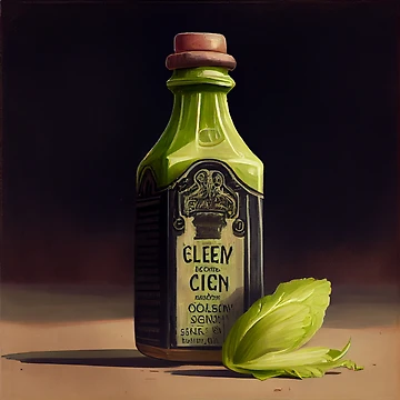 Vorschaubild zum Design A Study in Celery and Pigeon Oil Digital Painting von CodeAndColors