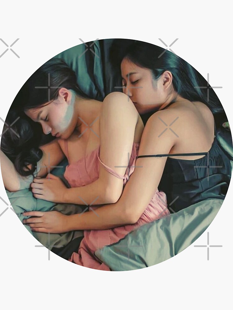 Mon and Sam On the Bed Freen and Becky (Gap The Series) | Sticker