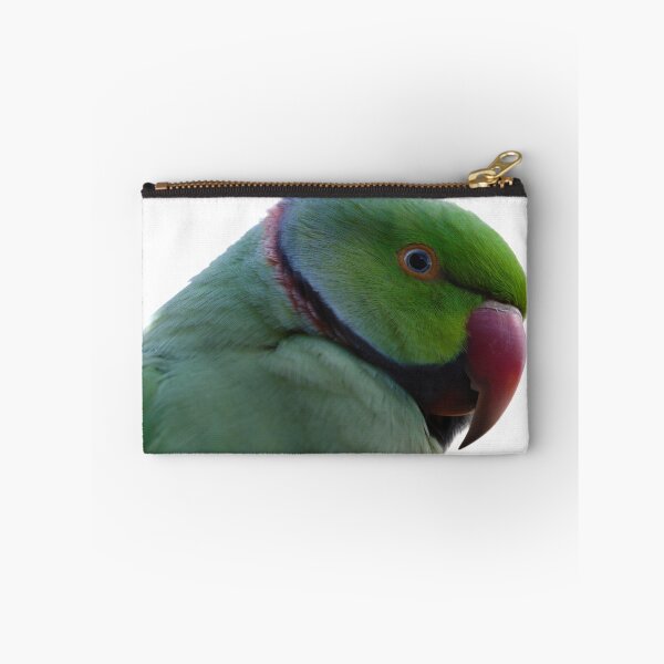 Item preview, Exotic Charm: A Close-up Portrait of a Rose-Ringed Parakeet designed and sold by hendrikspix.