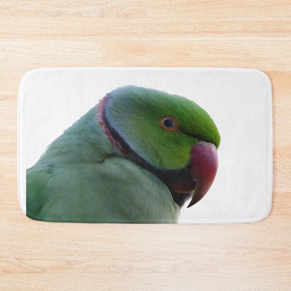 Item preview, Exotic Charm: A Close-up Portrait of a Rose-Ringed Parakeet designed and sold by hendrikspix.