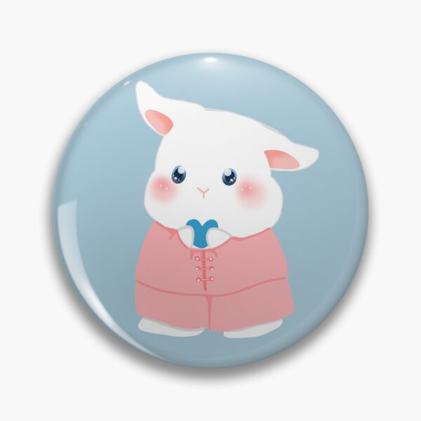 Item preview, White Bunny in Pink | Bunniesmee  designed and sold by bunniesmee.