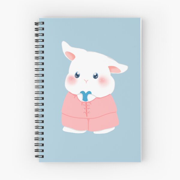 Item preview, White Bunny in Pink | Bunniesmee  designed and sold by bunniesmee.
