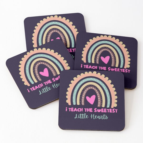 Item preview, I Teach Sweethearts Hearts Rainbow Teacher Valentines Day designed and sold by Sarah38.