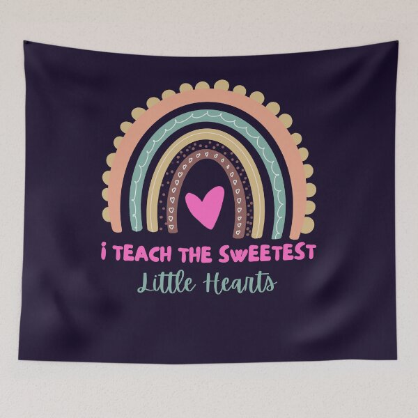 Item preview, I Teach Sweethearts Hearts Rainbow Teacher Valentines Day designed and sold by Sarah38.