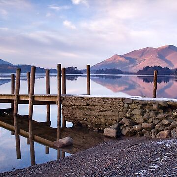 Artwork thumbnail, Ashness Jetty - Derwentwater - The Lake District by Dave Lawrance Landscape Photography