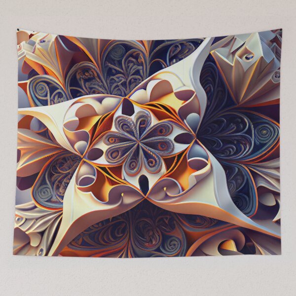 Item preview, Three Dimensional Delicate Pattern Digital Painting designed and sold by CodeAndColors.