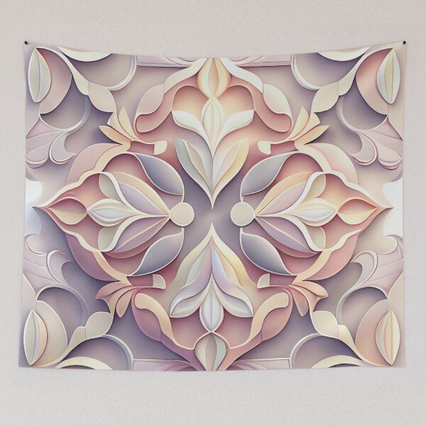 Aperçu de l'œuvre Pale Soft Transitional Pattern Digital Painting créée et vendue par CodeAndColors.