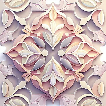 Imagen de la obra Pale Soft Transitional Pattern Digital Painting de CodeAndColors
