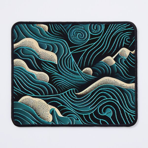Item preview, Detailed Modern Coastal Pattern Digital Painting designed and sold by CodeAndColors.