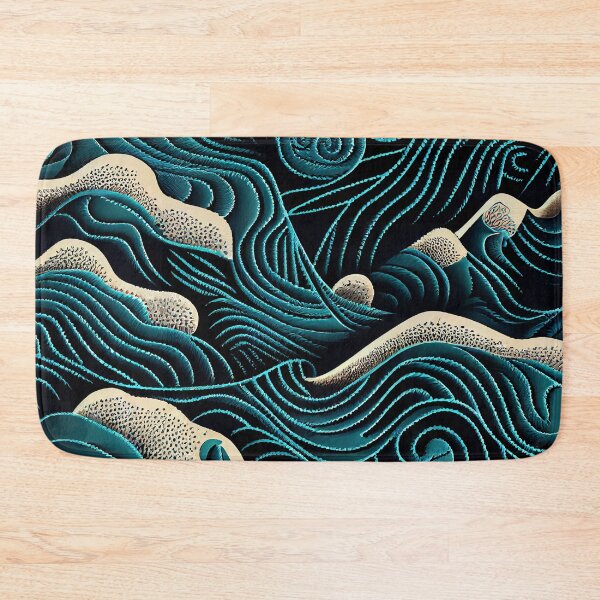 Item preview, Detailed Modern Coastal Pattern Digital Painting designed and sold by CodeAndColors.