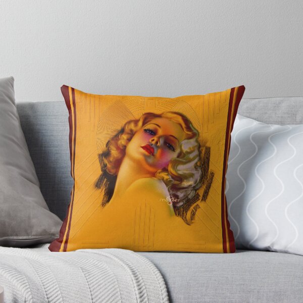 Item preview, Bewitching Eyes Art Deco Portraitby Zoe Mozert Remastered Xzendor7 Vintage Illustration Art Reproductions designed and sold by Xzendor7 Digital Art Creations.