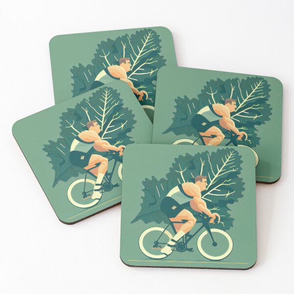 Item preview, Rugby Bicycle and Kale Digital Painting designed and sold by CodeAndColors.