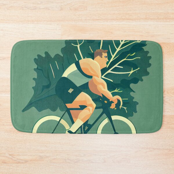 Item preview, Rugby Bicycle and Kale Digital Painting designed and sold by CodeAndColors.