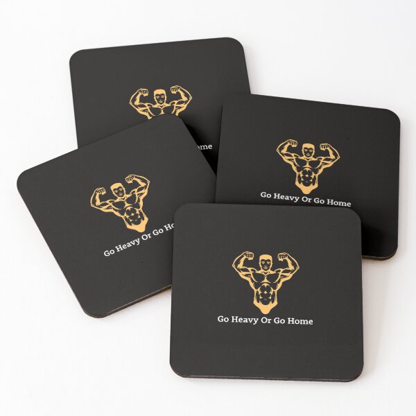 Item preview, "Go Heavy Or Go Home: A Bold and Inspiring Gym Motivation Sticker Design" designed and sold by majnate.
