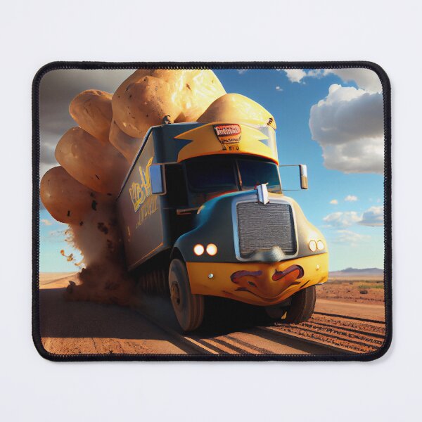 Item preview, Truckin Through Potatoes Fury Digital Painting designed and sold by CodeAndColors.