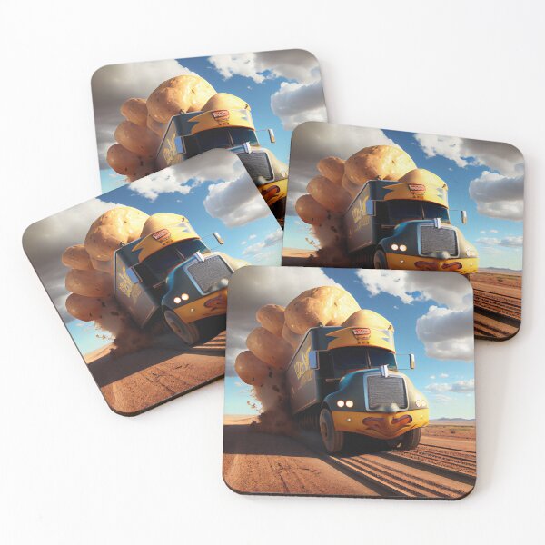 Item preview, Truckin Through Potatoes Fury Digital Painting designed and sold by CodeAndColors.