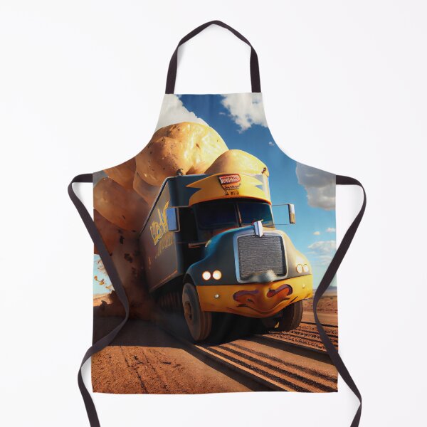 Item preview, Truckin Through Potatoes Fury Digital Painting designed and sold by CodeAndColors.