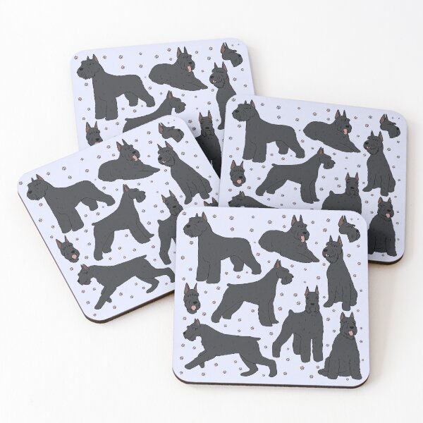 Item preview, Giant schnauzer cute illustration pattern  designed and sold by Yarafantasyart.