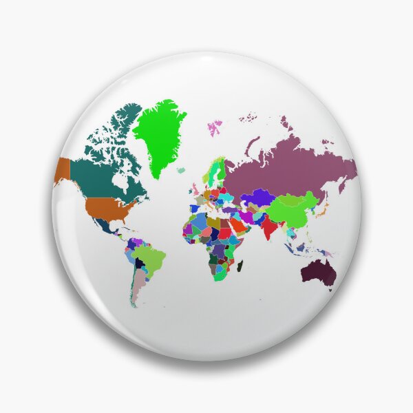 Item preview, World Map Color designed and sold by Pixel4Art.