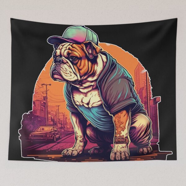 Item preview, Streetwise Bulldog Thug designed and sold by SinMagellan.