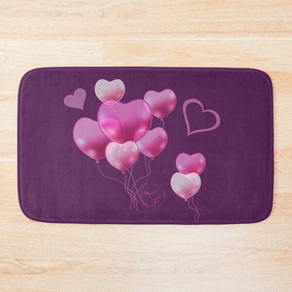Item preview, Heart baloon pink designed and sold by Drawersofdraw.