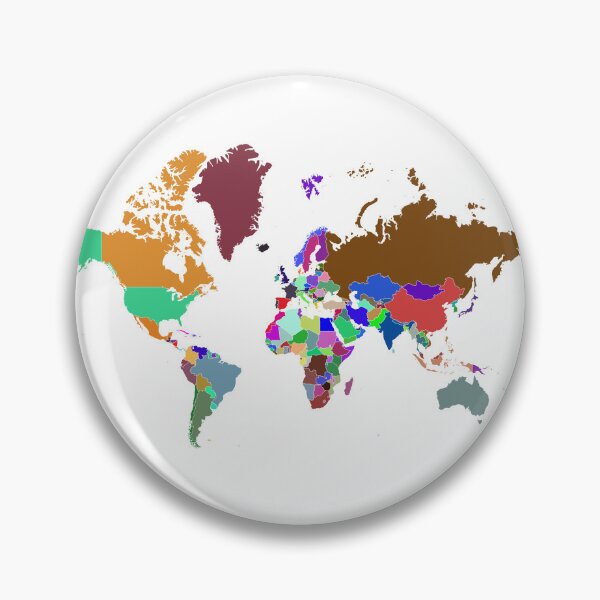 Item preview, World Map Color designed and sold by Pixel4Art.