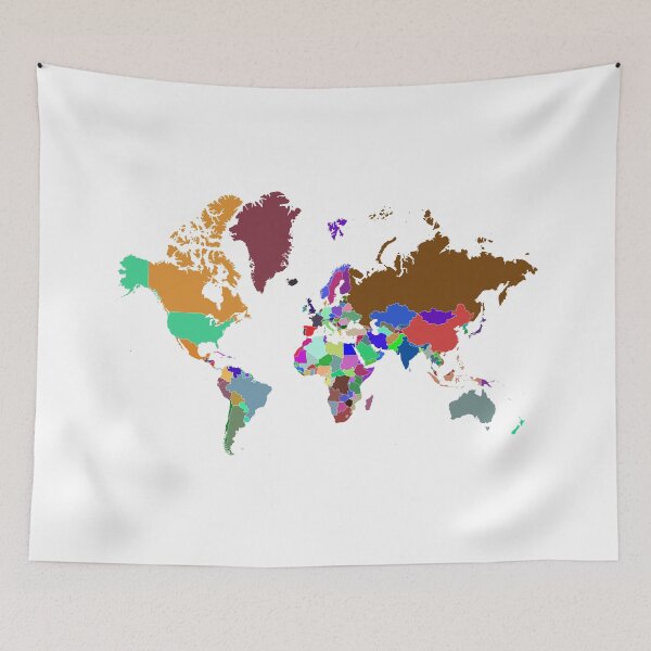 Item preview, World Map Color designed and sold by Pixel4Art.